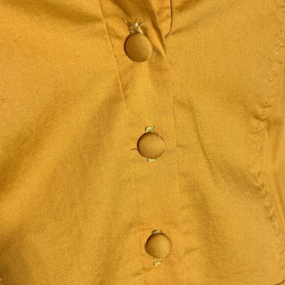 Vintage Style Petalo Golden Yellow Dress - Small - Picture 6 of 8